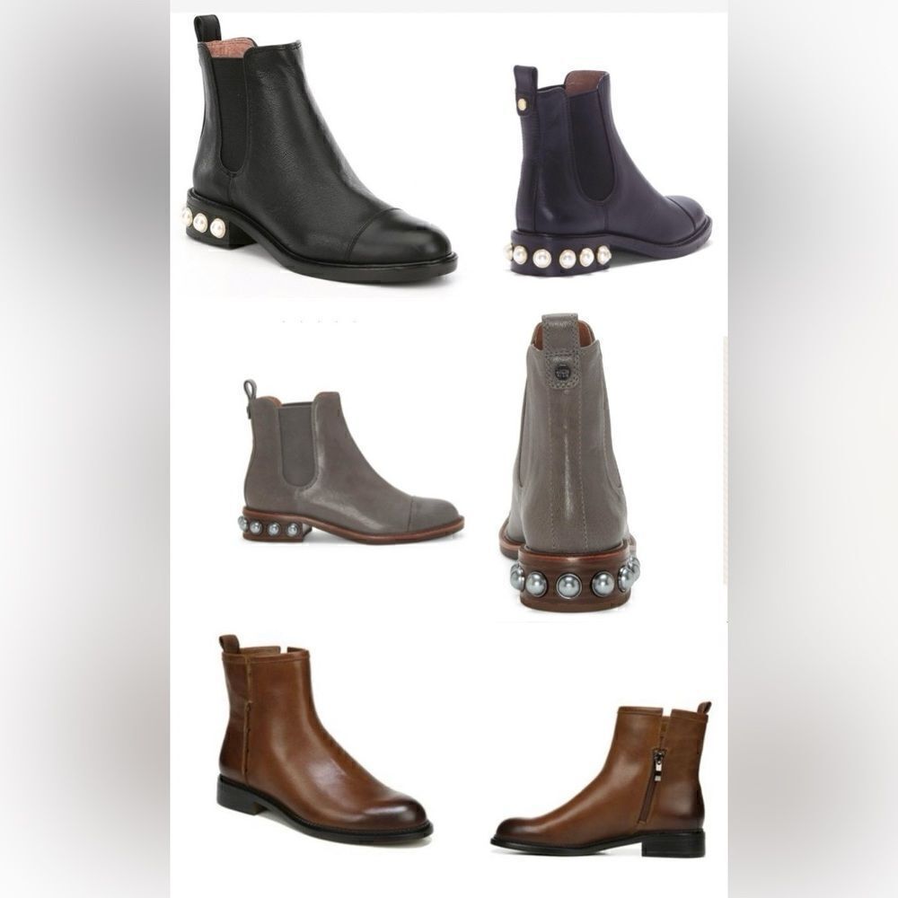 LEATHER ANKLE BOOTIES BUNDLE LOUISE ET CIE, FRANCO SARTO